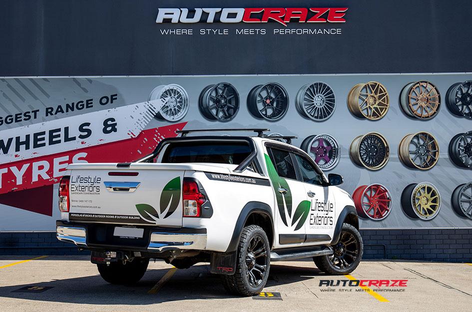 TOYOTA HILUX N80 4WD VAPOR BLACK MACHINED WITH DARK TINT